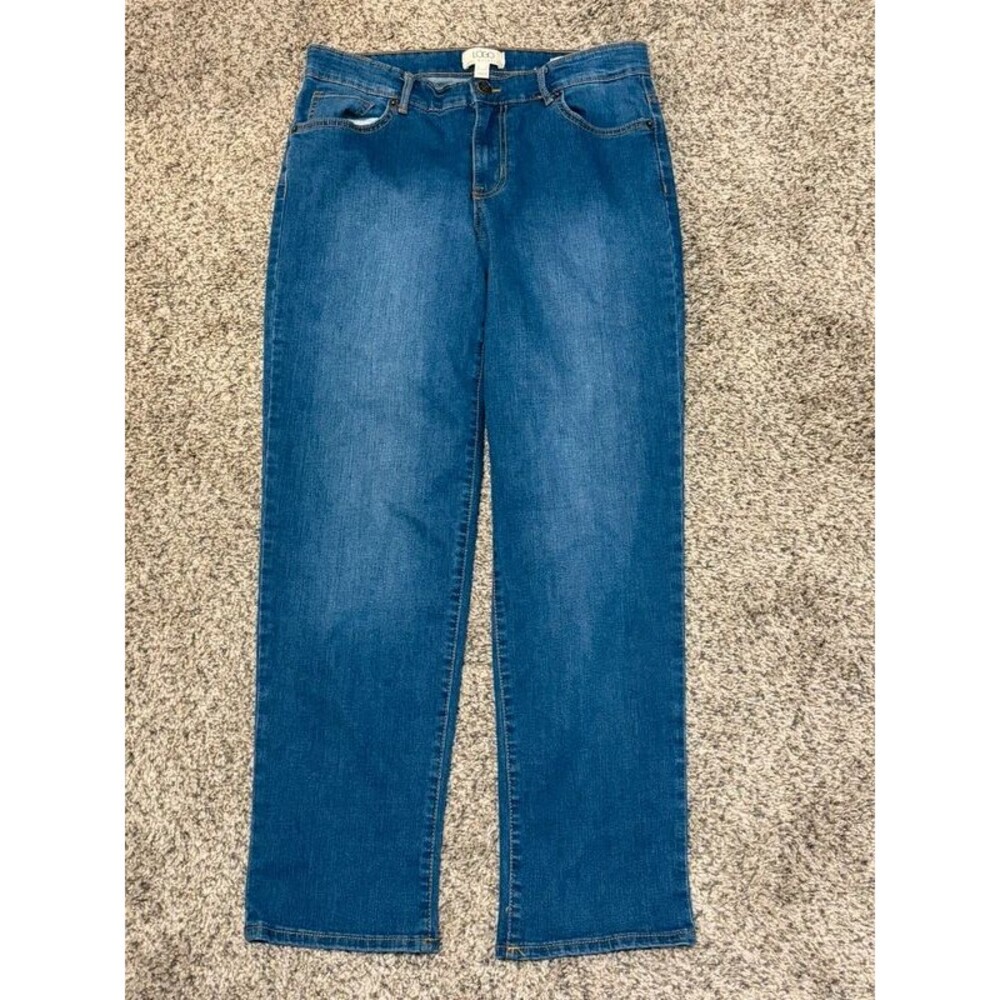 LOGO by Lori Goldstein Boyfriend Cut Jeans